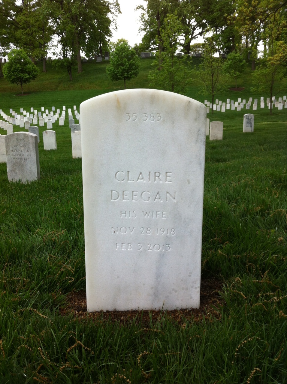 Back of headstone — Christopher Murphy