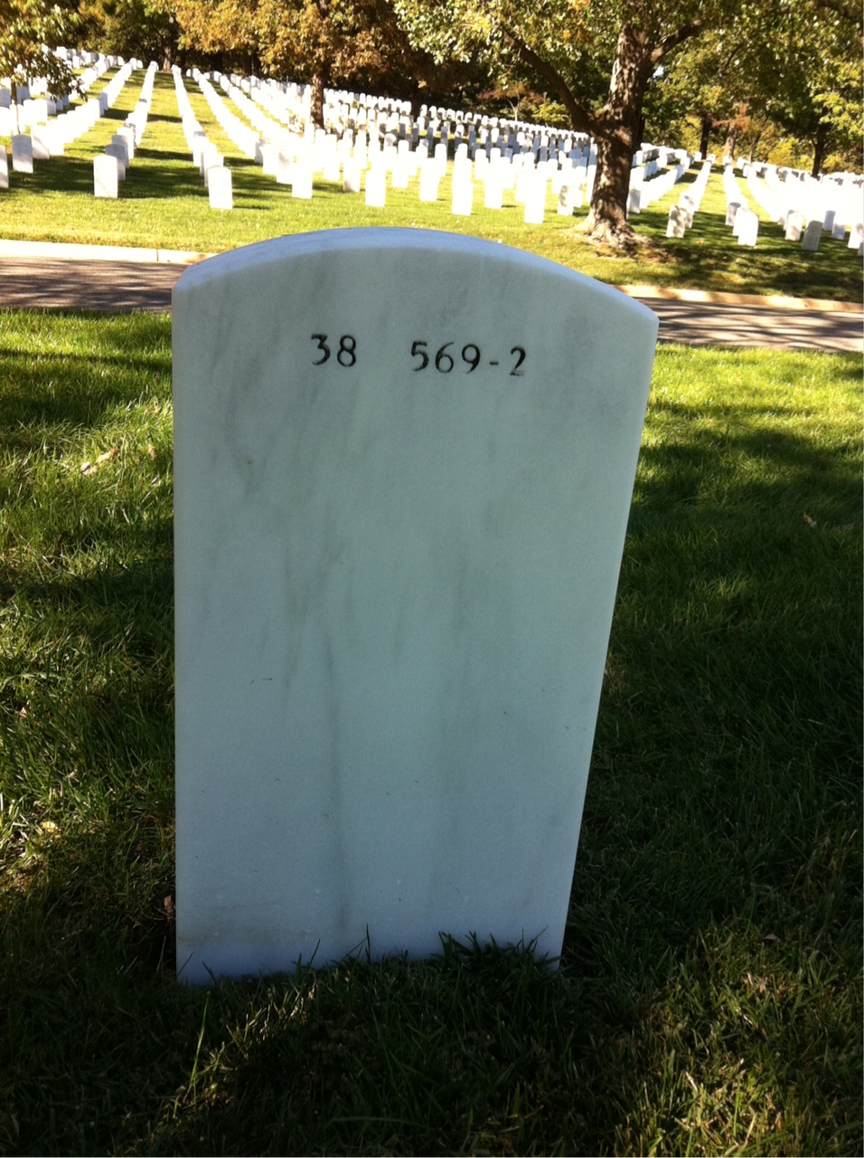 Back of headstone — William Hoyt