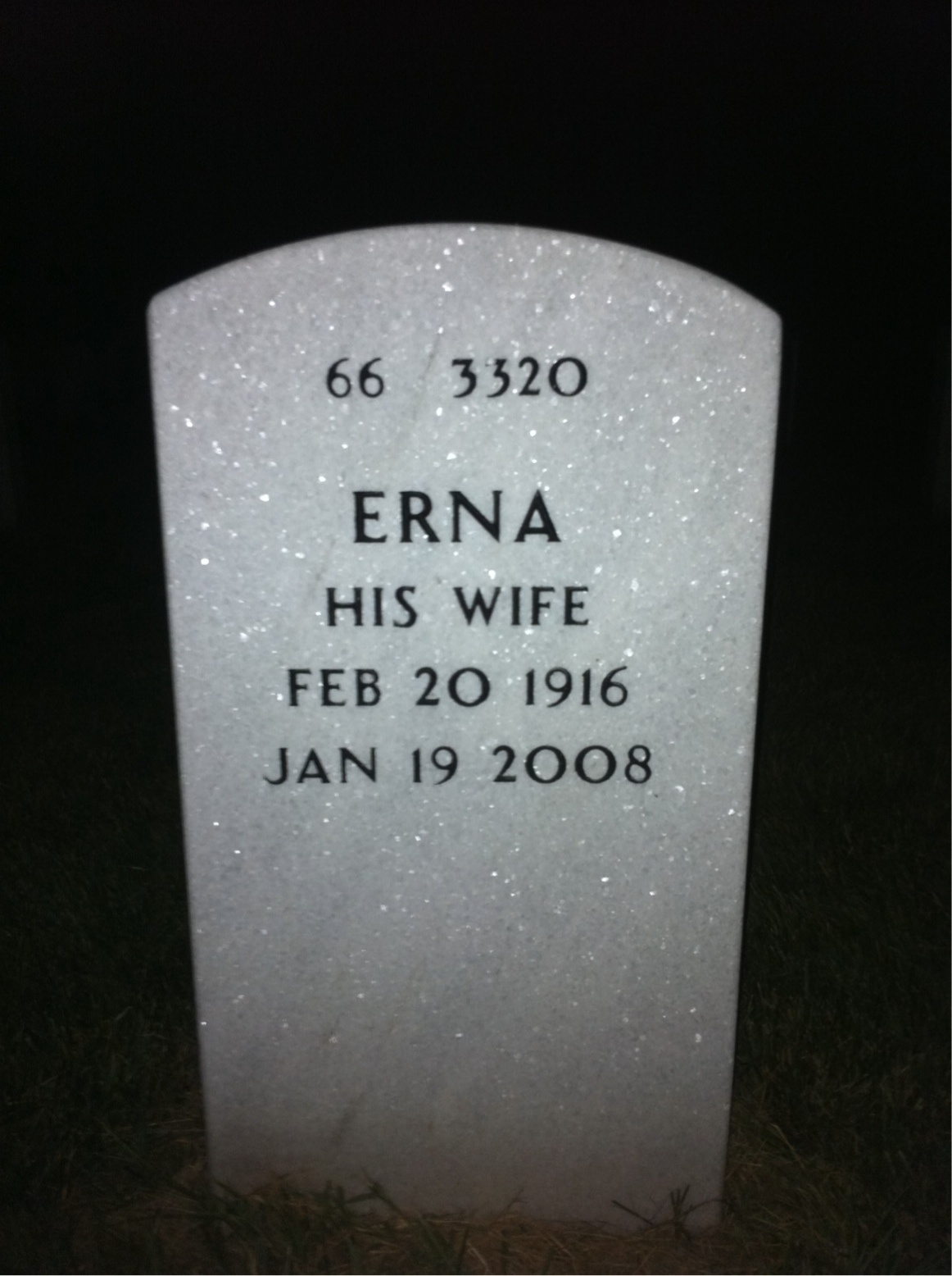 Back of headstone — Robert Esser