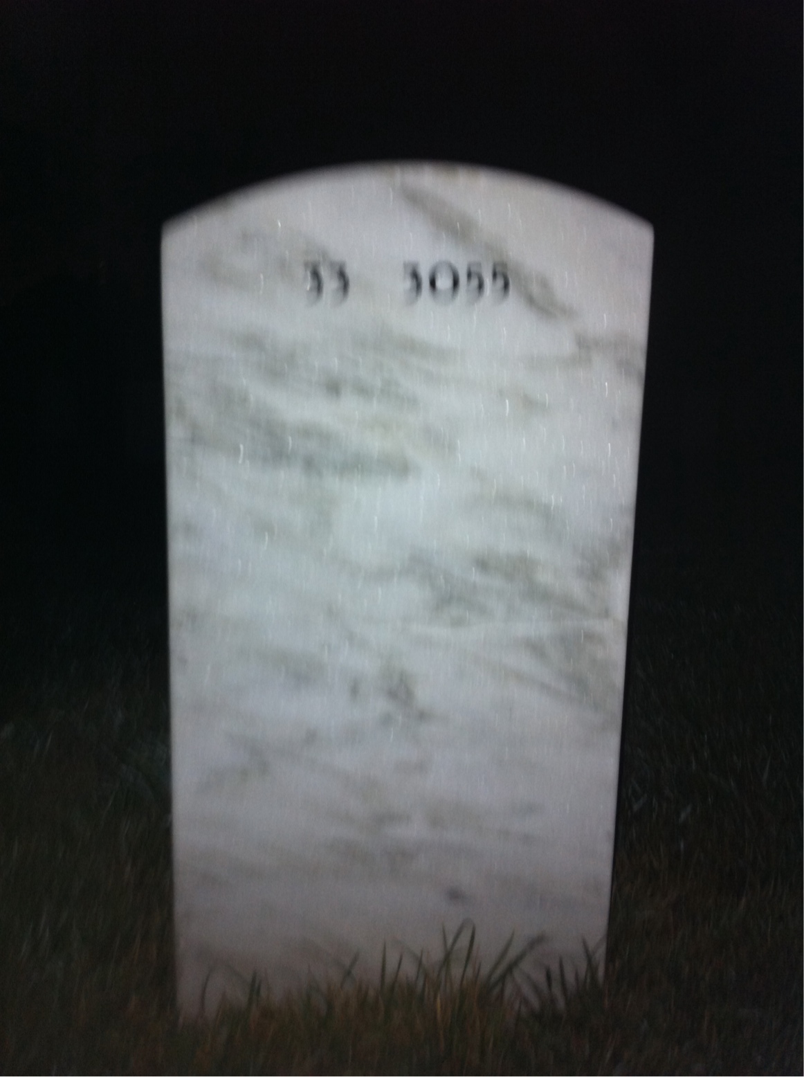 Back of headstone — Louie Lockman