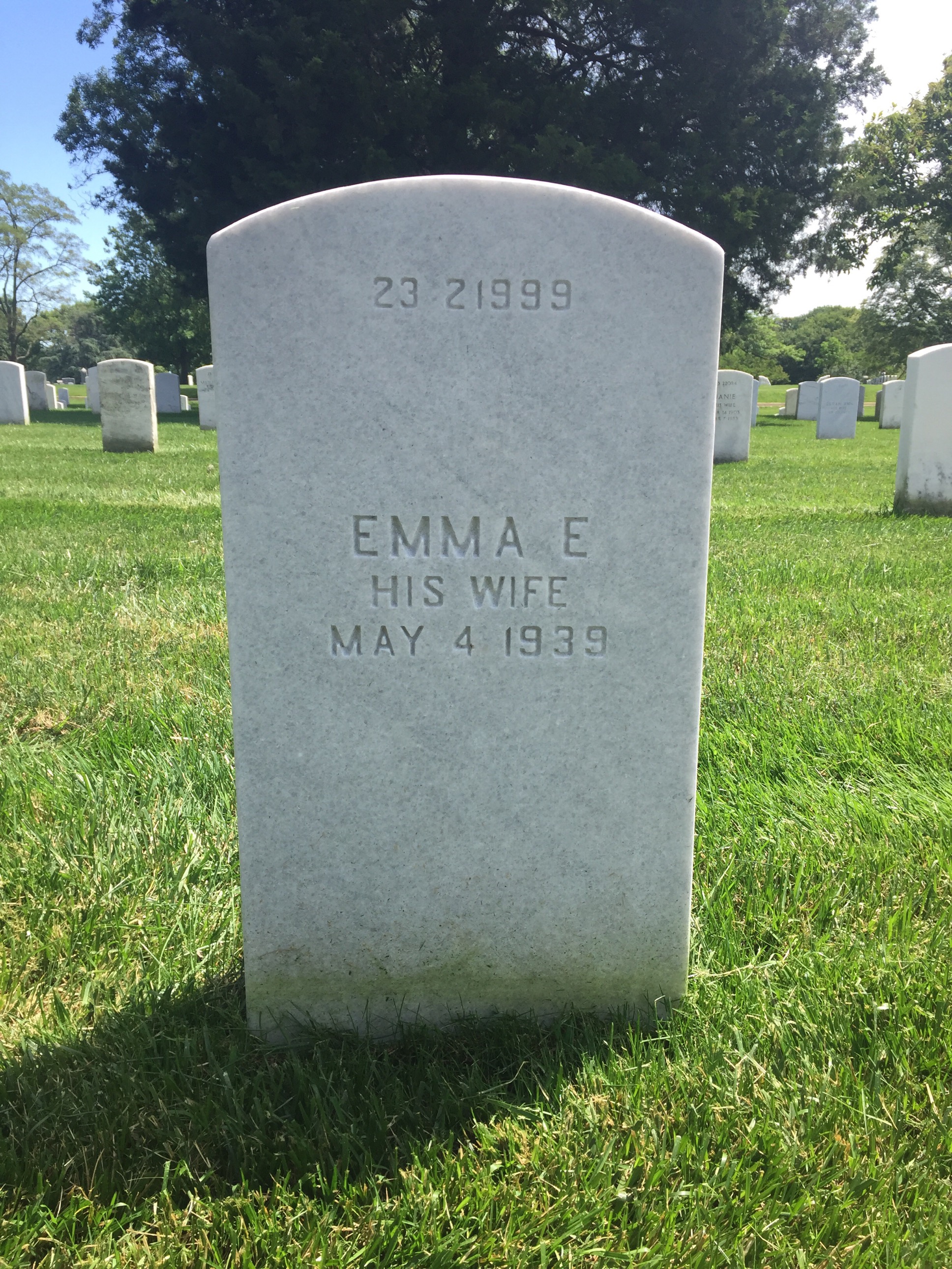Back of headstone — Richard Mcintyre
