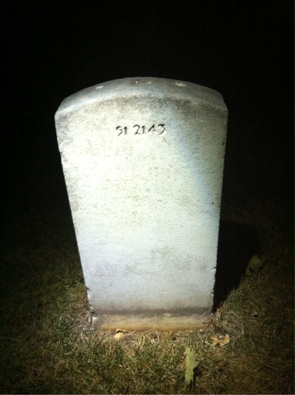 Back of headstone — Philip Murphy