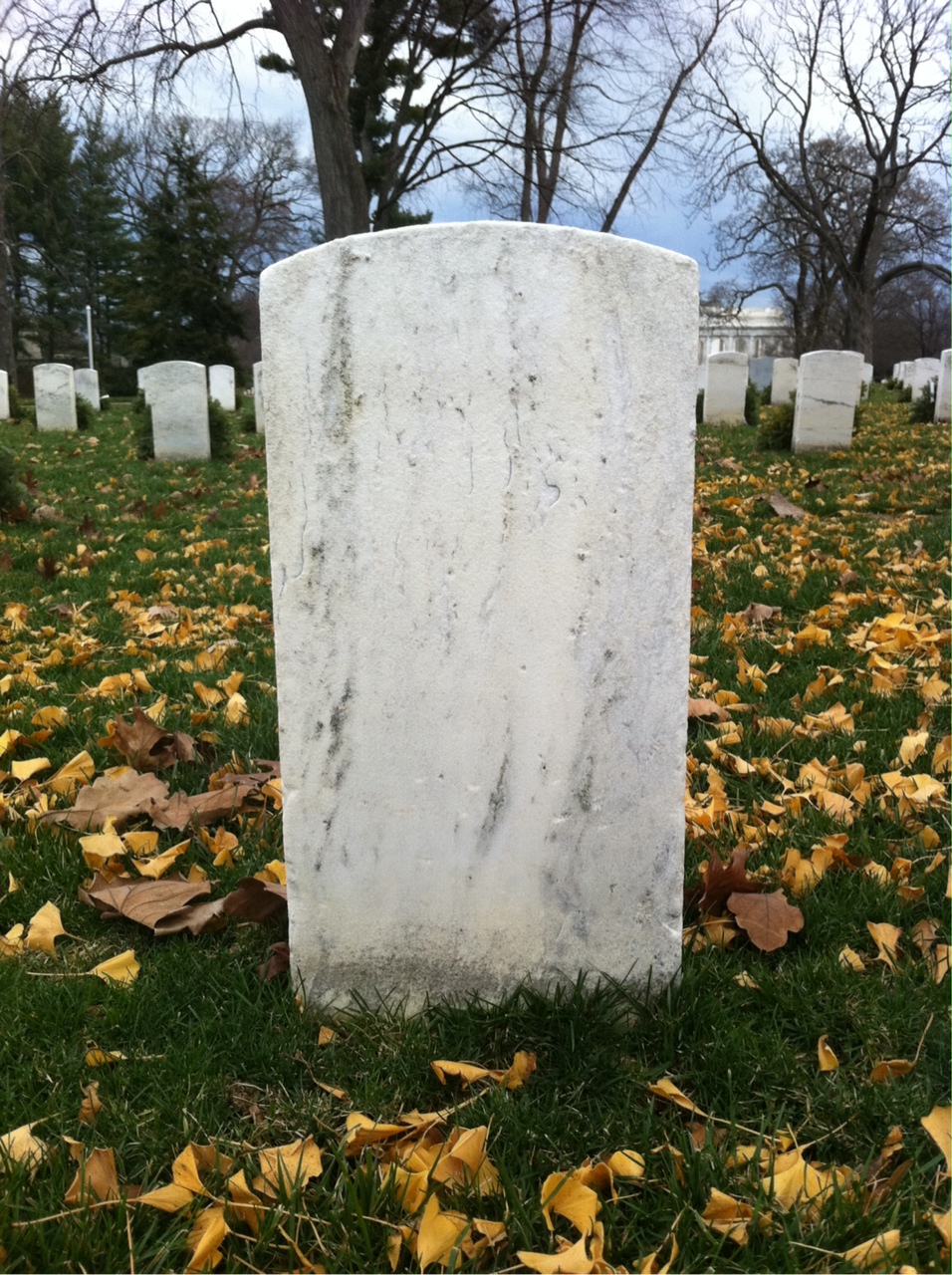 Back of headstone — Arthur Atwood