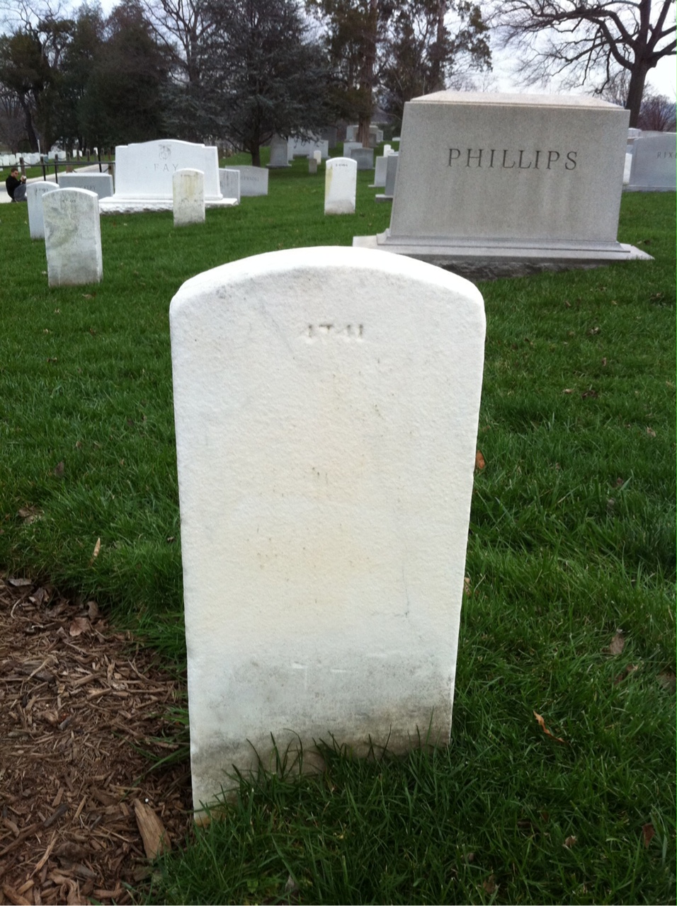 Back of headstone — Mamie Mckay