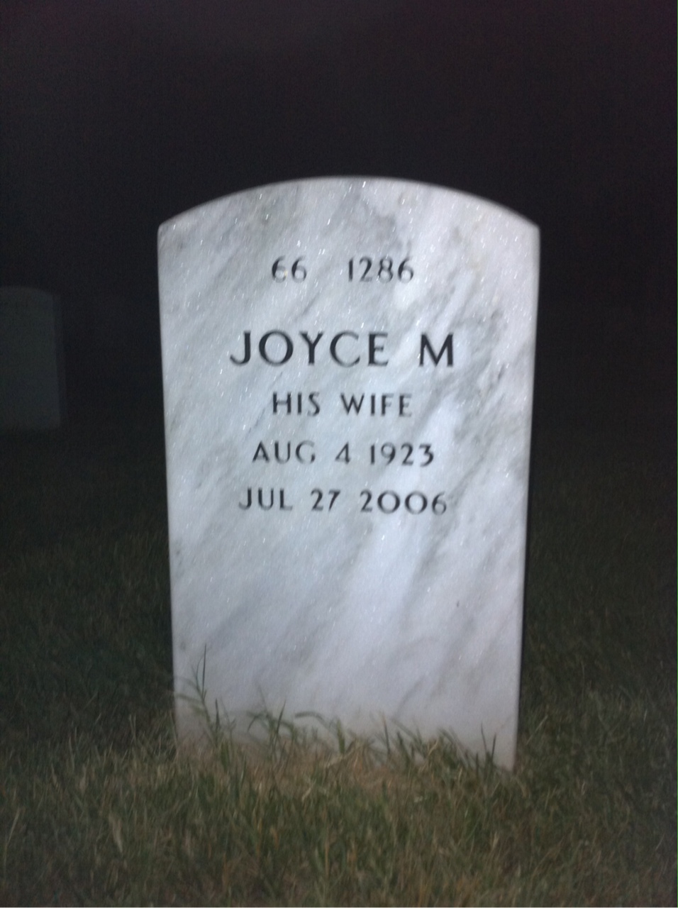 Back of headstone — William Junghans