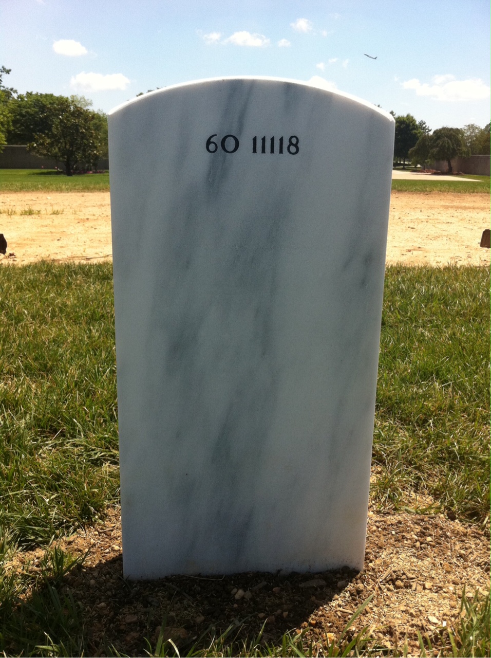 Back of headstone — William Russell Rittenhouse