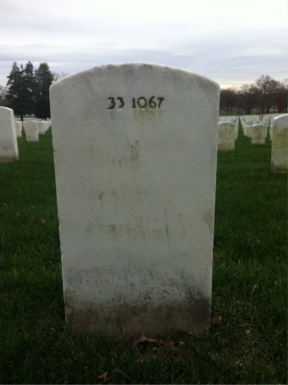 Back of headstone — Malcolm Alston