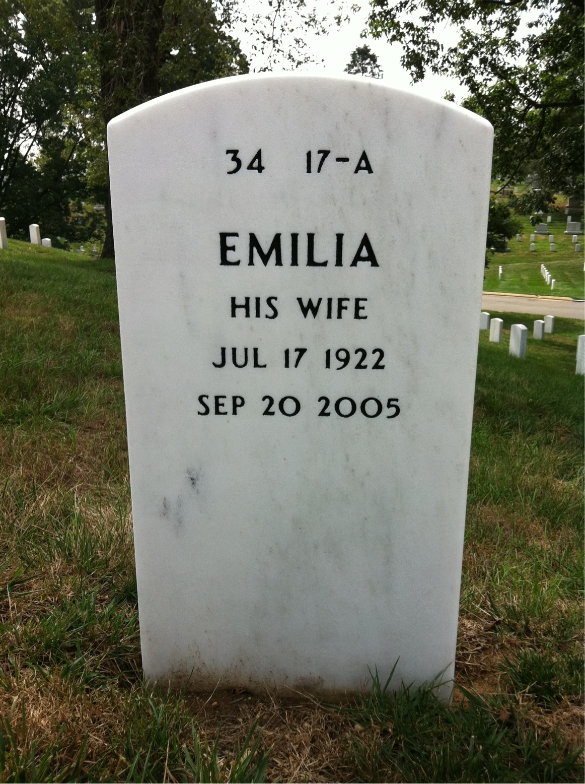 Back of headstone — Raymond Fulton