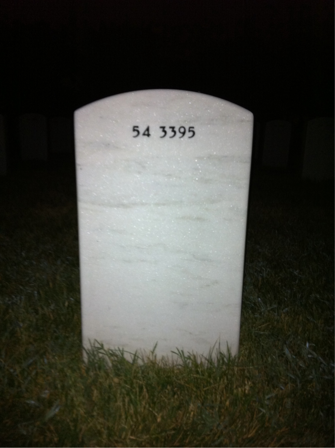 Back of headstone — Edward Quinn