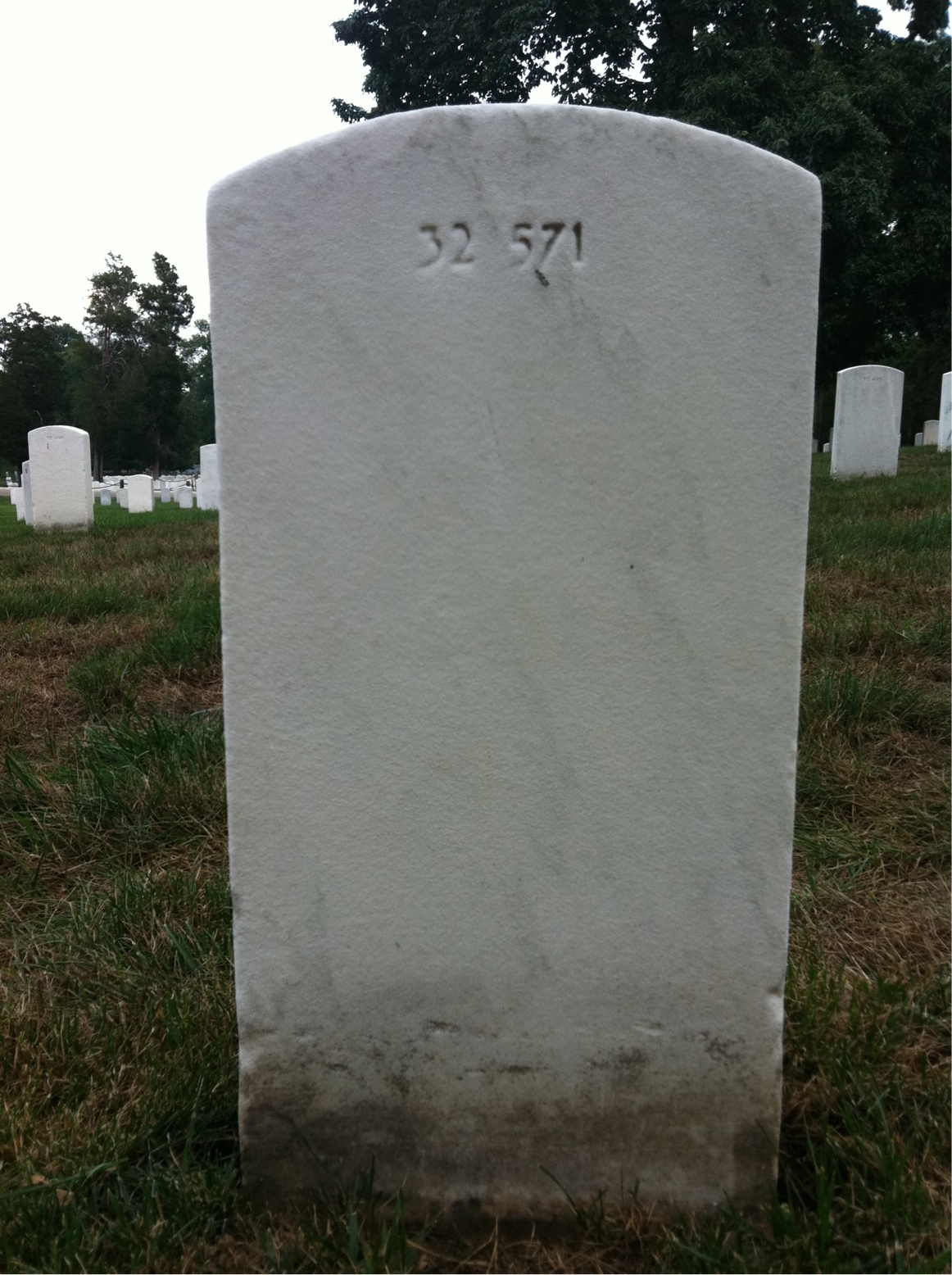 Back of headstone — Norman Leizear