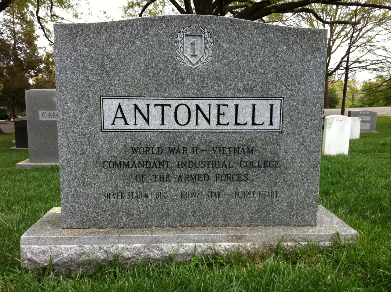 Back of headstone — Margaret Antonelli
