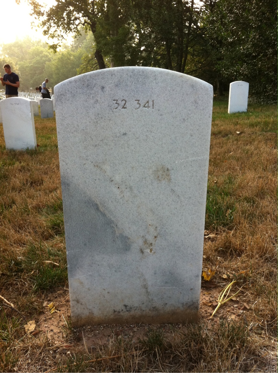 Back of headstone — Ulysses Samuel Taylor