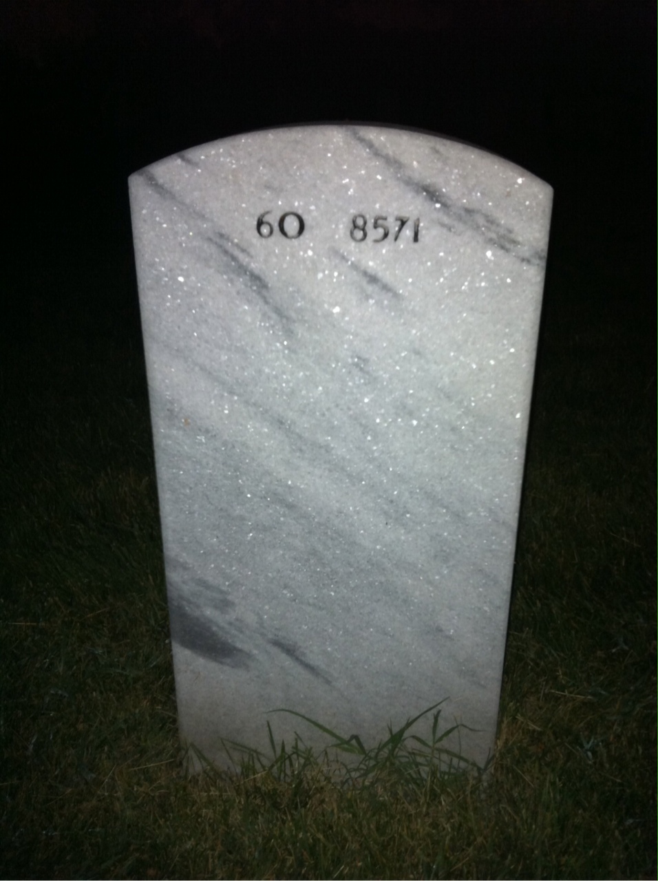 Back of headstone — Jeffrey Kettle