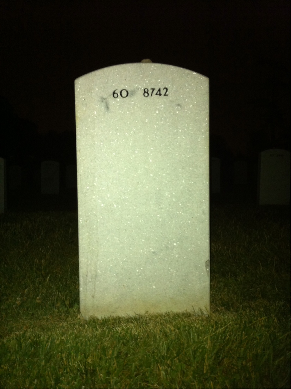 Back of headstone — Garrett Lawton
