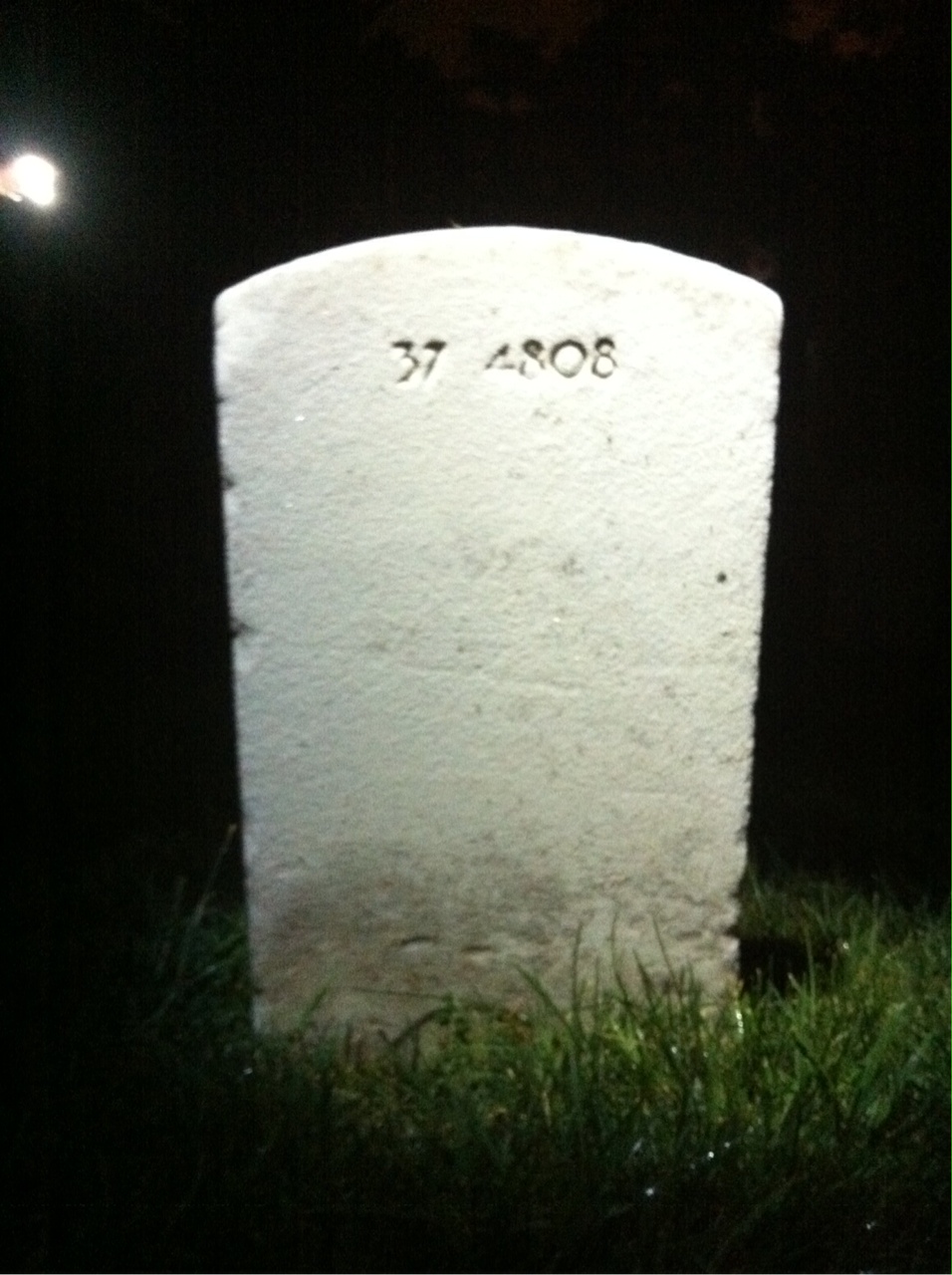 Back of headstone — Jacob Beebe