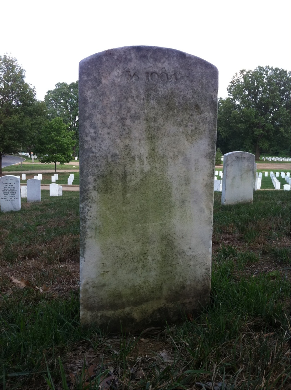 Back of headstone — Clifford Moen