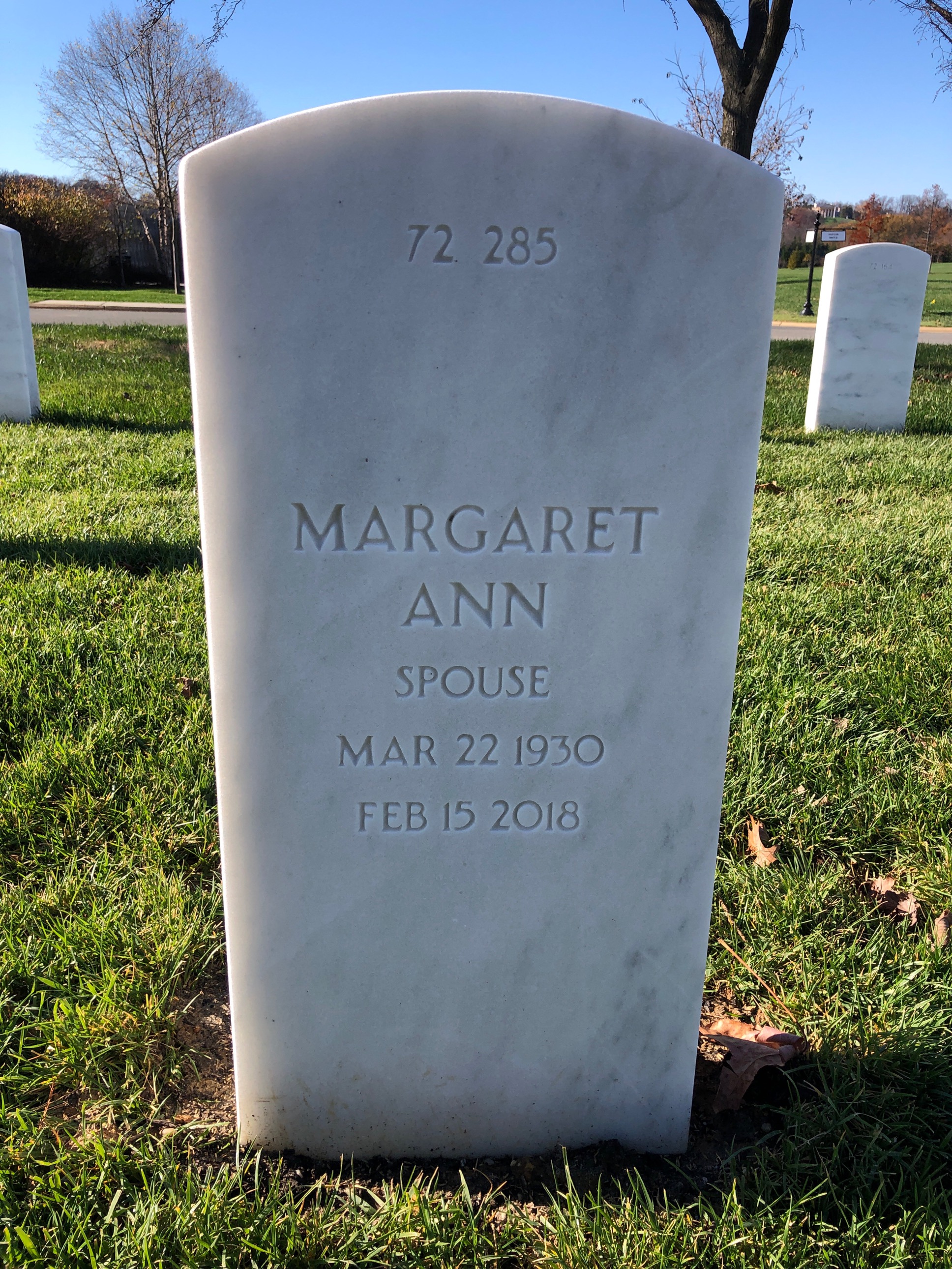 Back of headstone — Robert Bigelow
