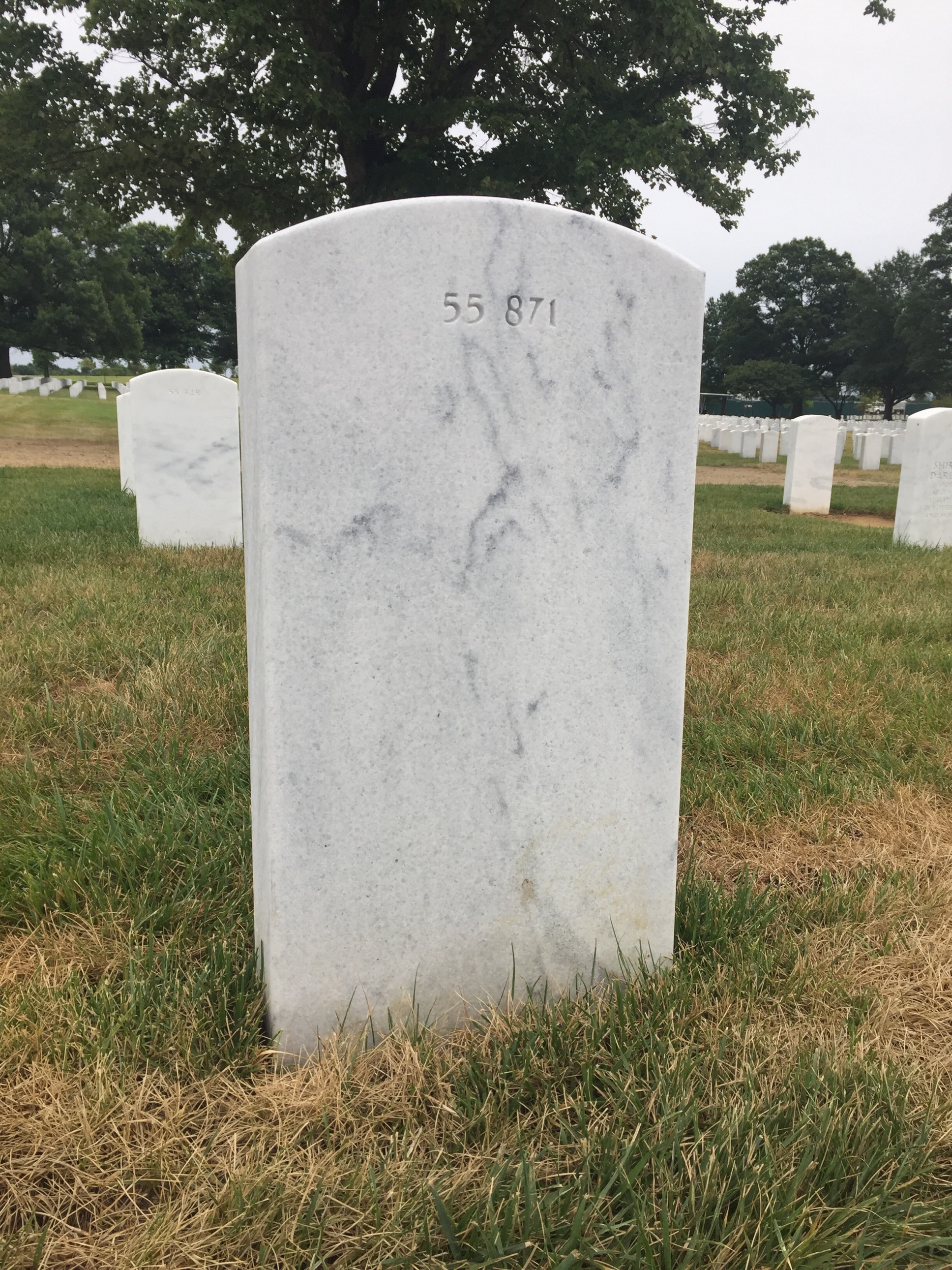 Back of headstone — Alfred Montrose