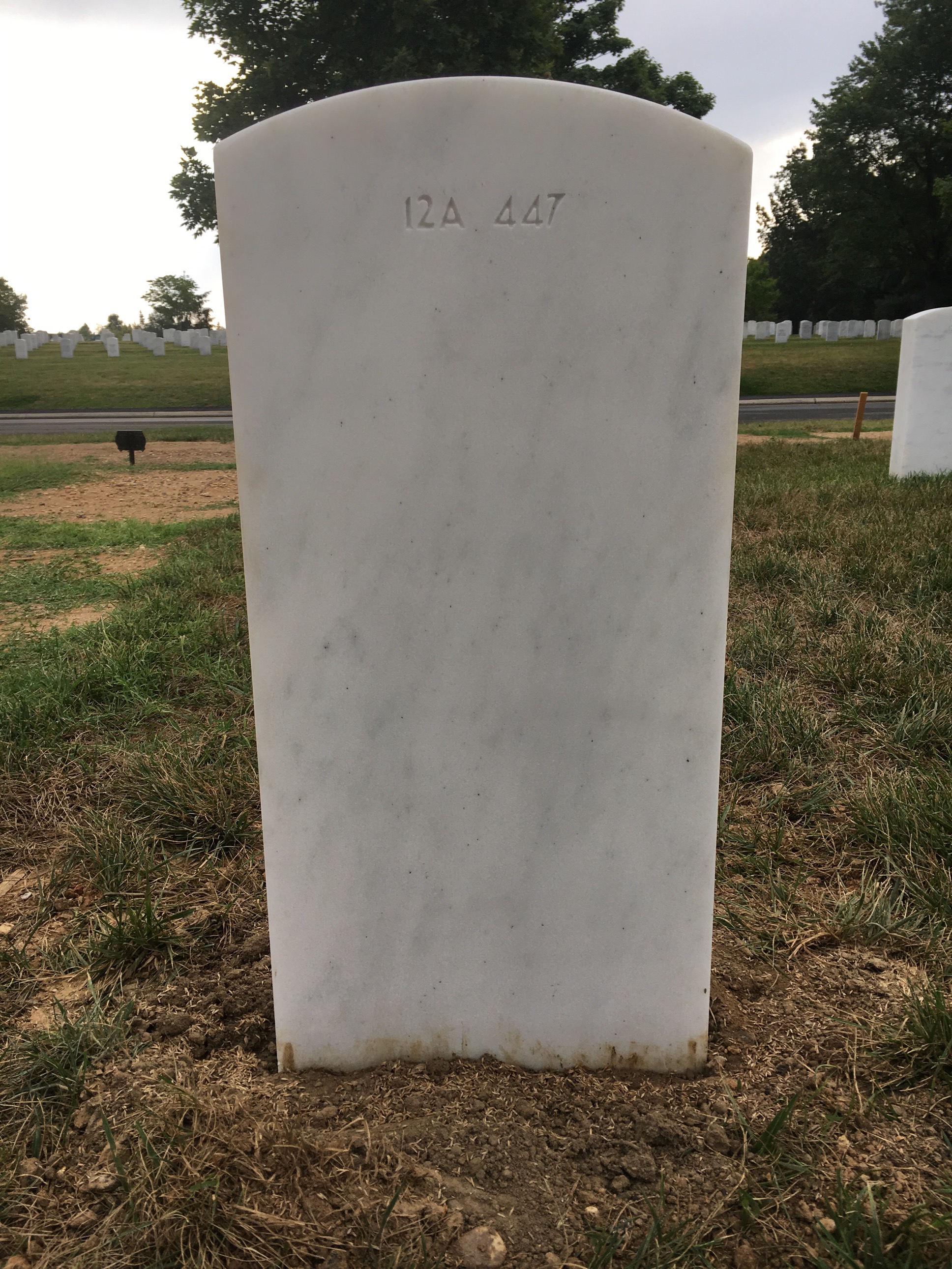 Back of headstone — Alfons Broz