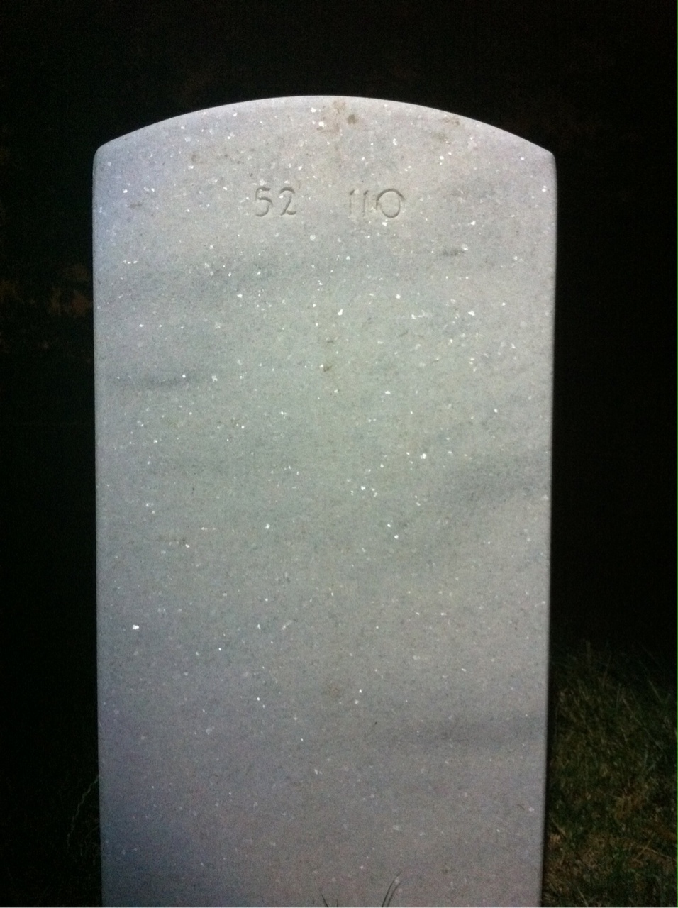 Back of headstone — Fernando Nunes