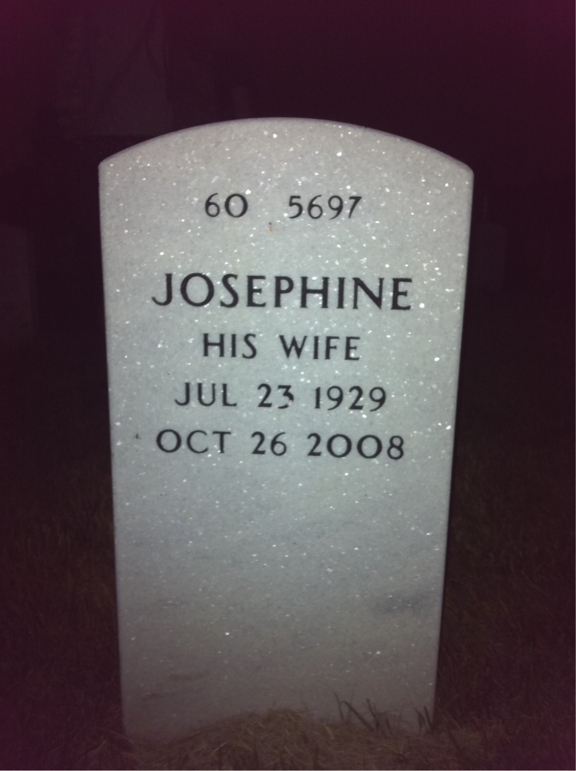 Back of headstone — George Stabeno