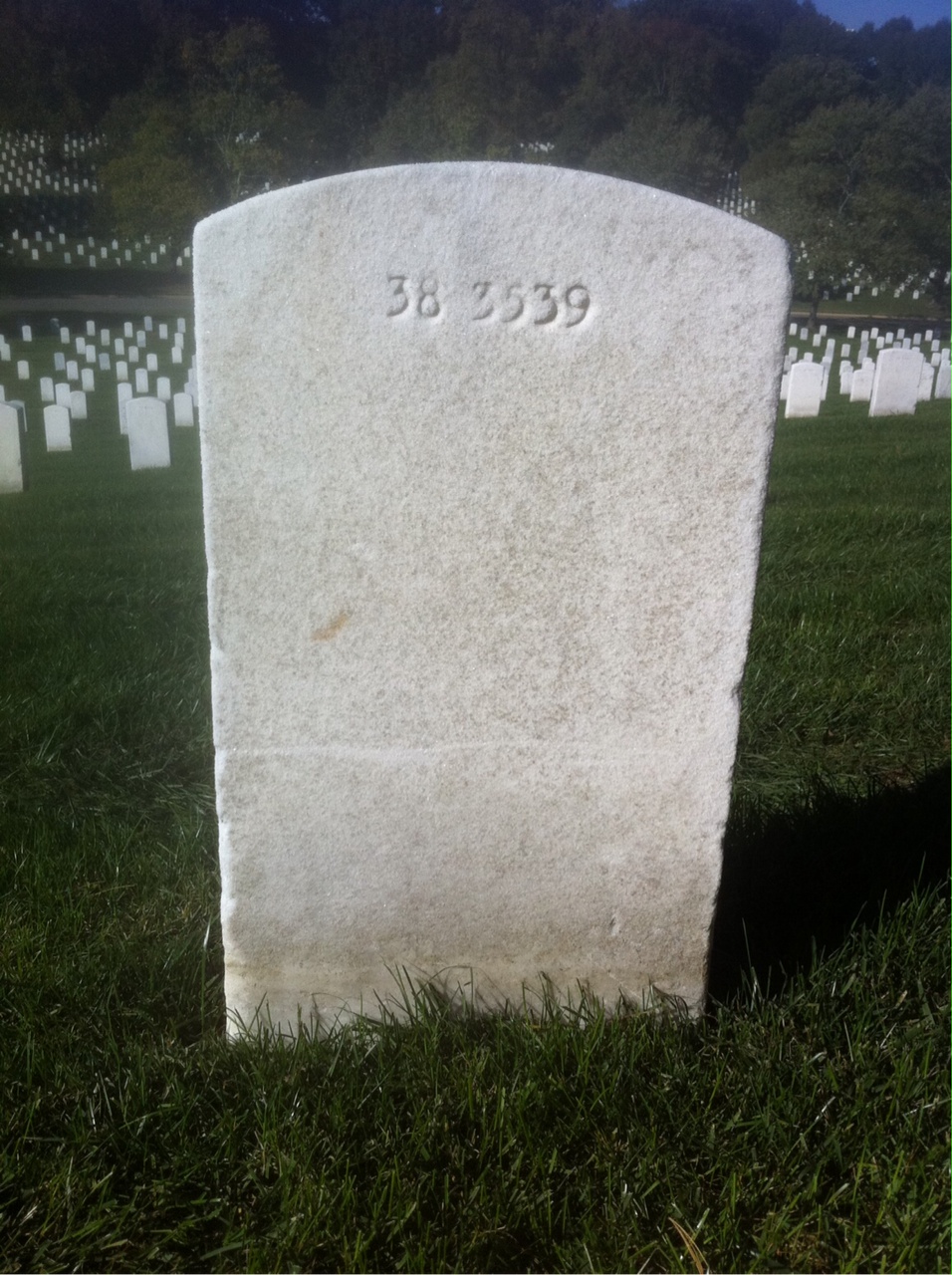 Back of headstone — Michael Moore