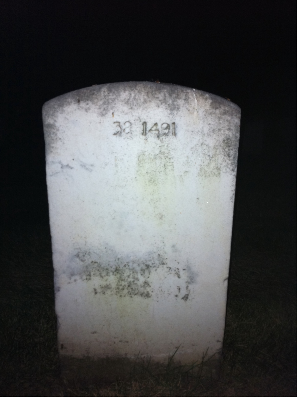 Back of headstone — Doris Anderson
