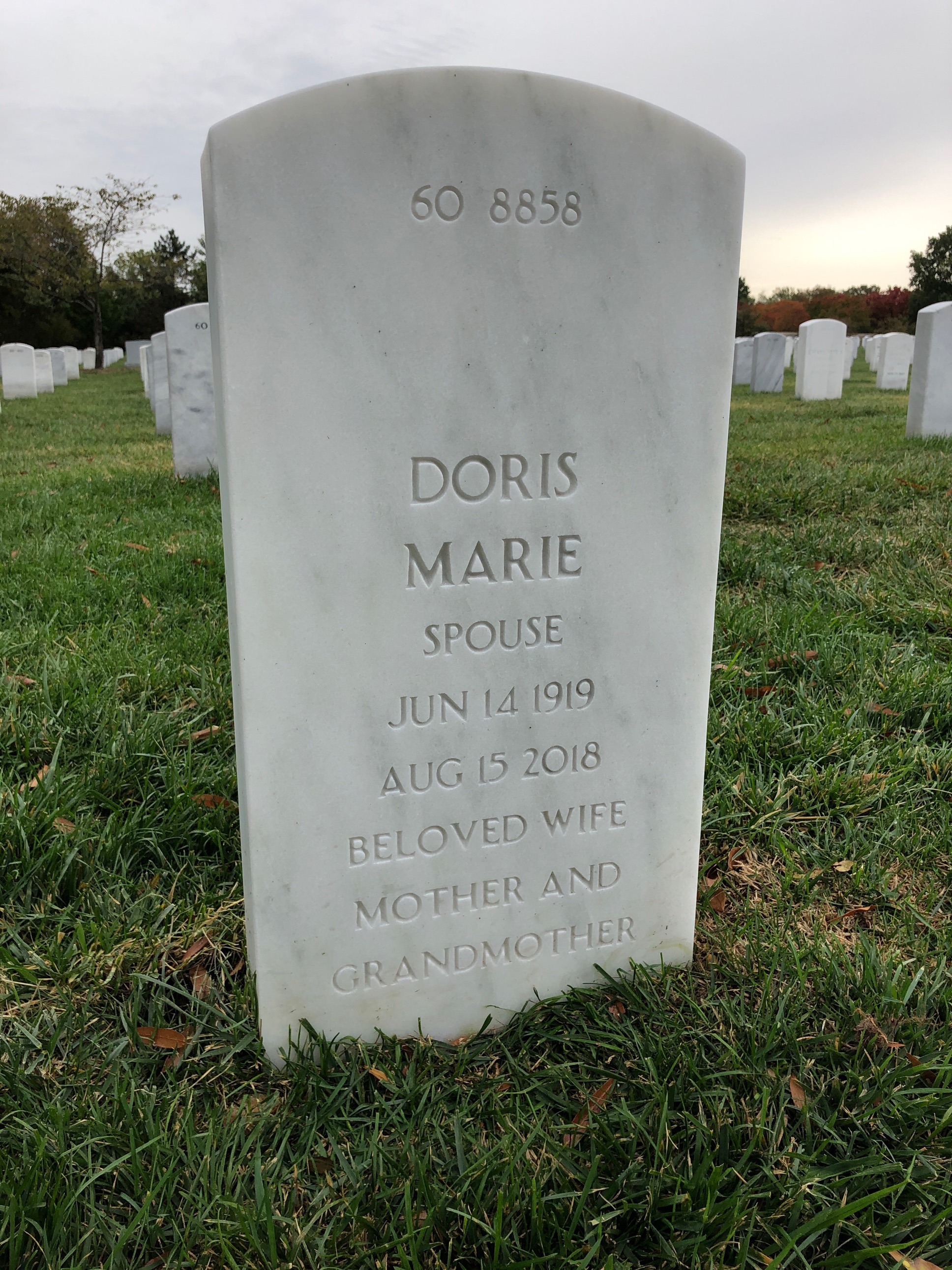 Back of headstone — John Nosal