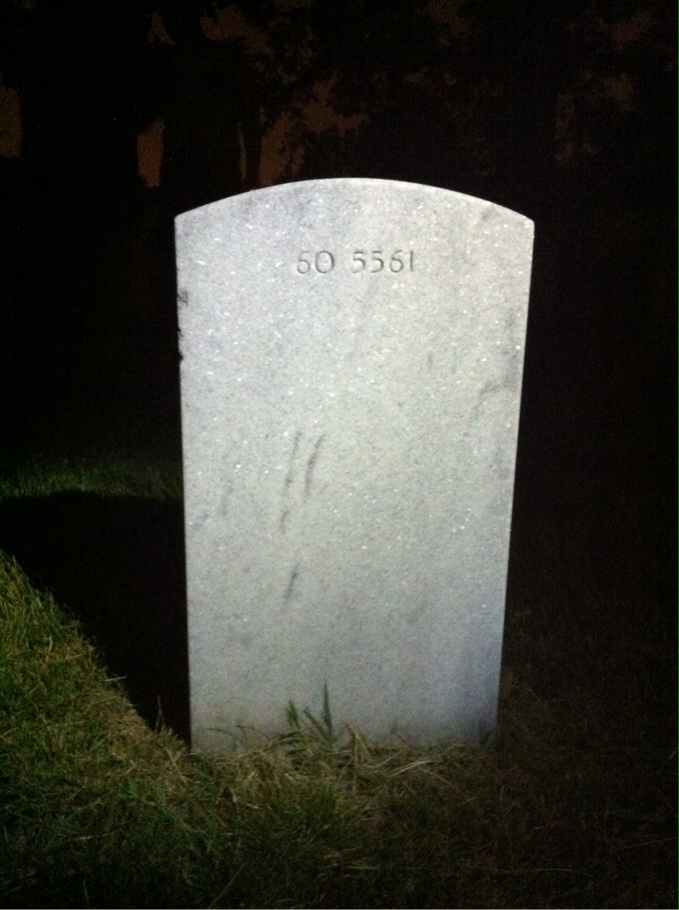 Back of headstone — Edward Armstrong