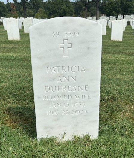 Back of headstone — Francis Dufresne