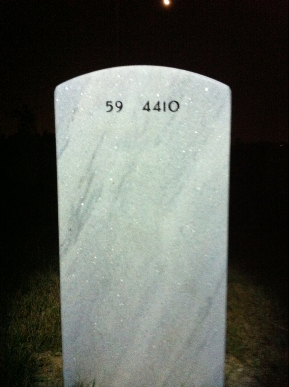 Back of headstone — William Mosley