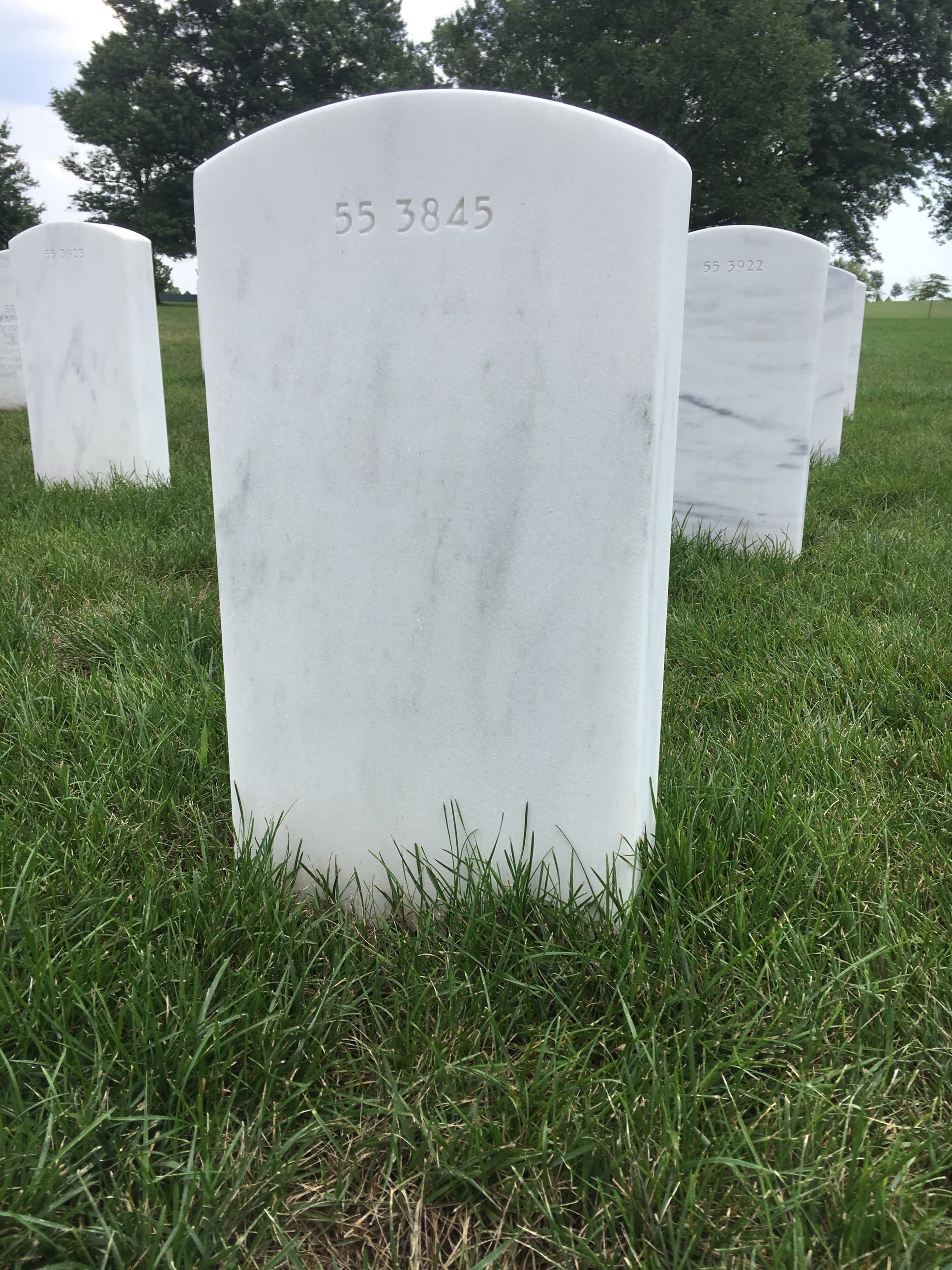 Back of headstone — Anthony Amato