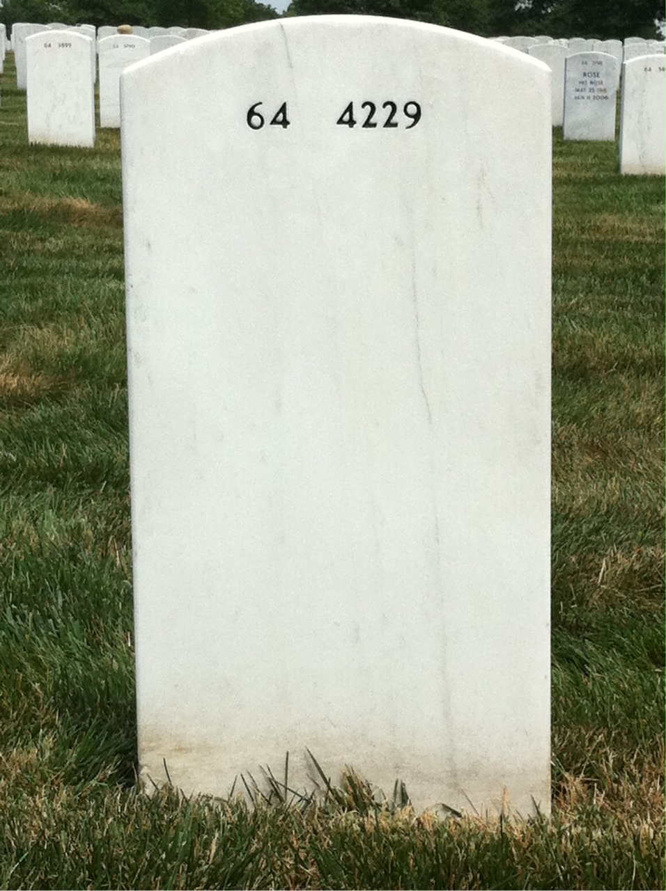 Back of headstone — James Dixon