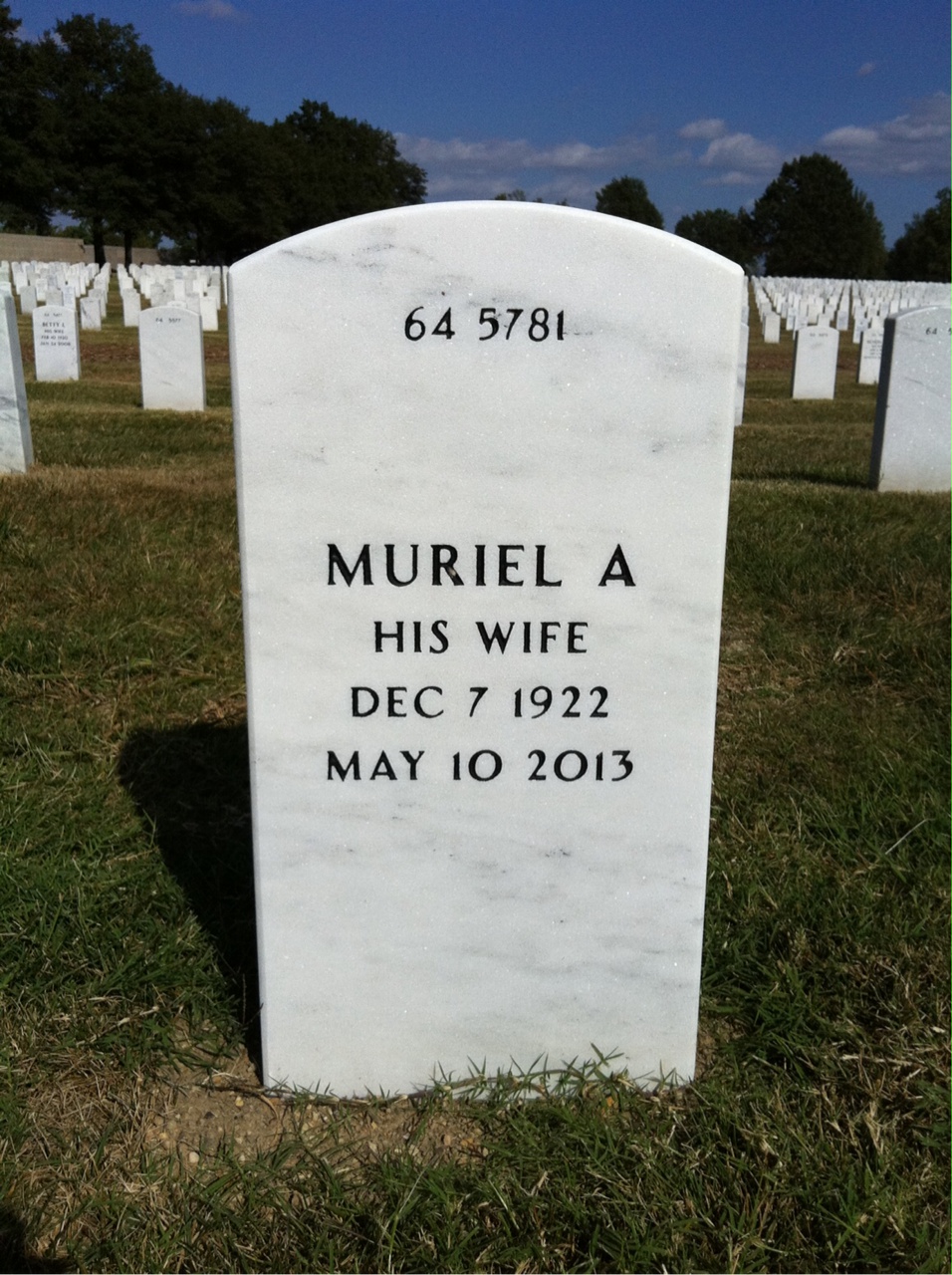 Back of headstone — Paul Crimmins