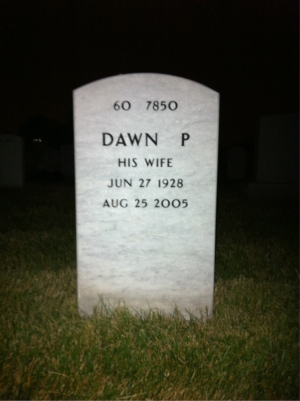 Back of headstone — William Poltrock