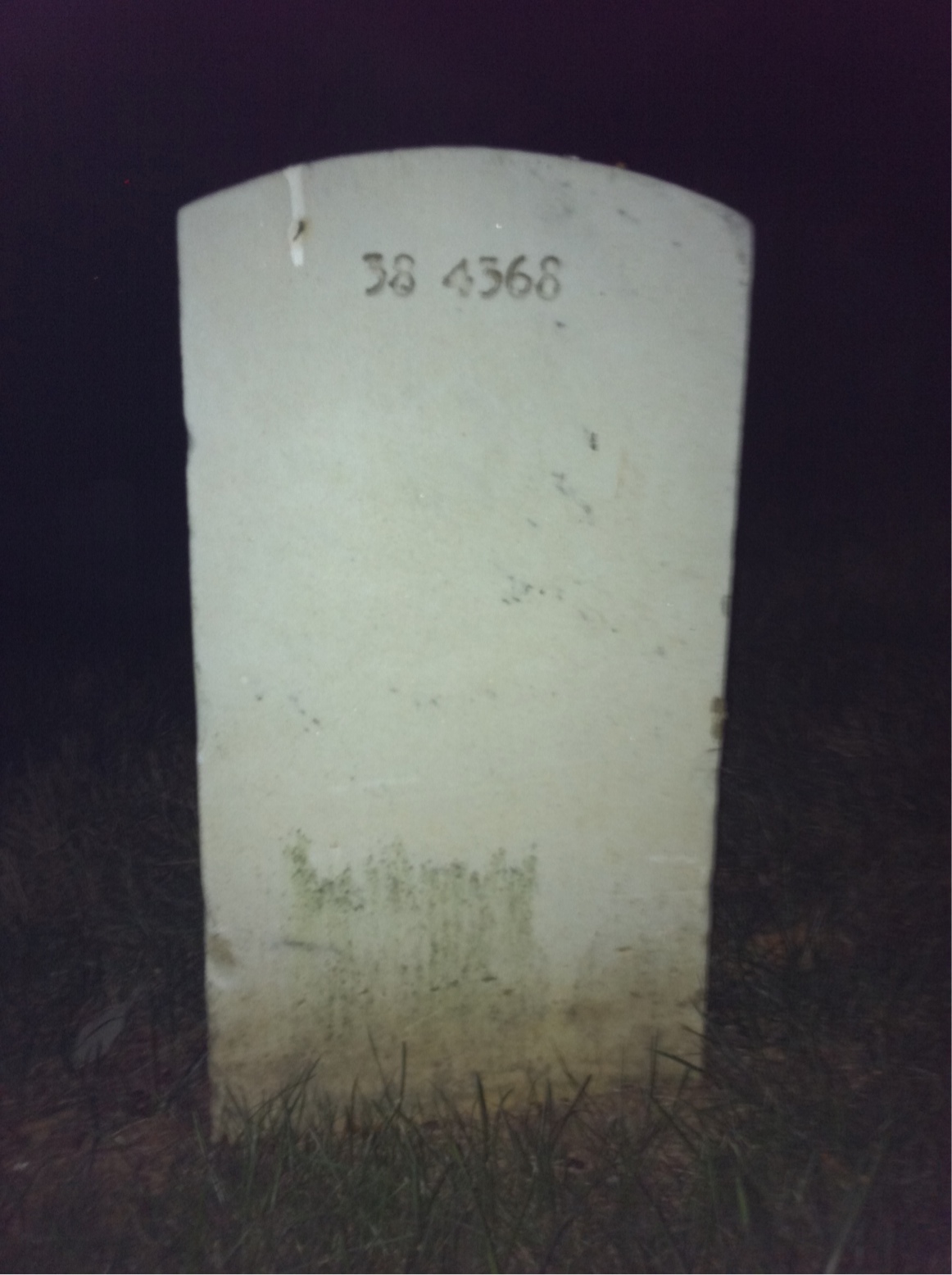 Back of headstone — Debbie Bogardus