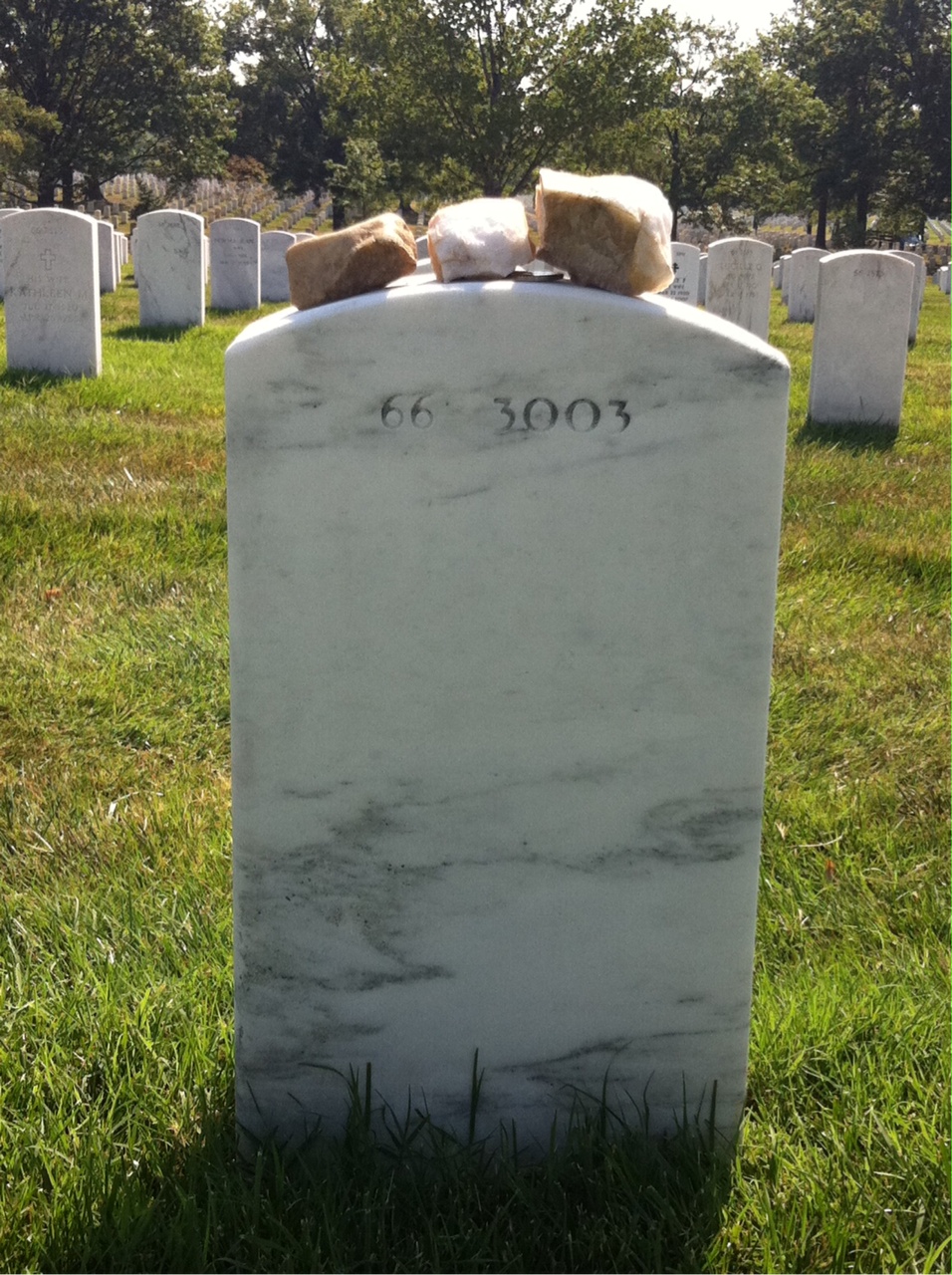 Back of headstone — Scott Zellem