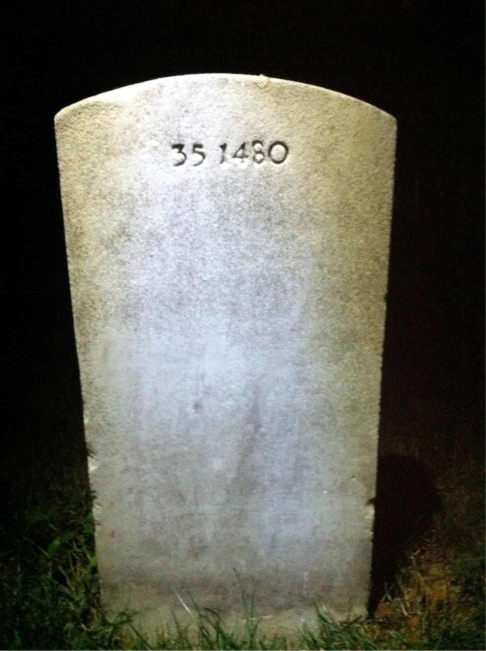 Back of headstone — Edna Sousa