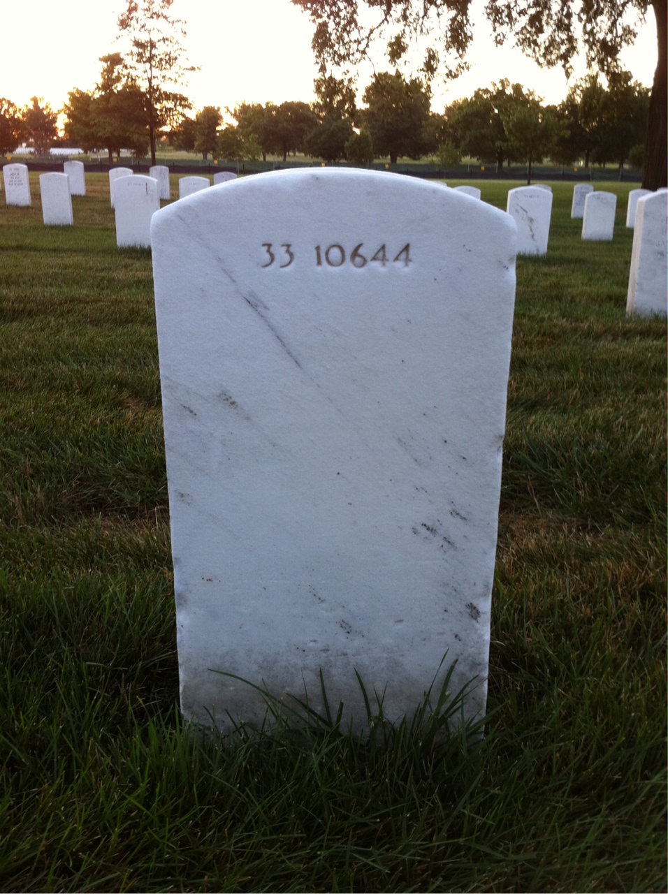 Back of headstone — Charles Ball