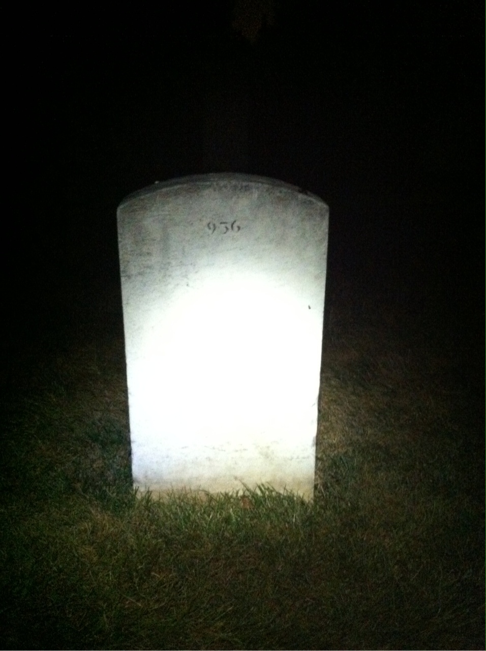 Back of headstone — Elaine Mitchell