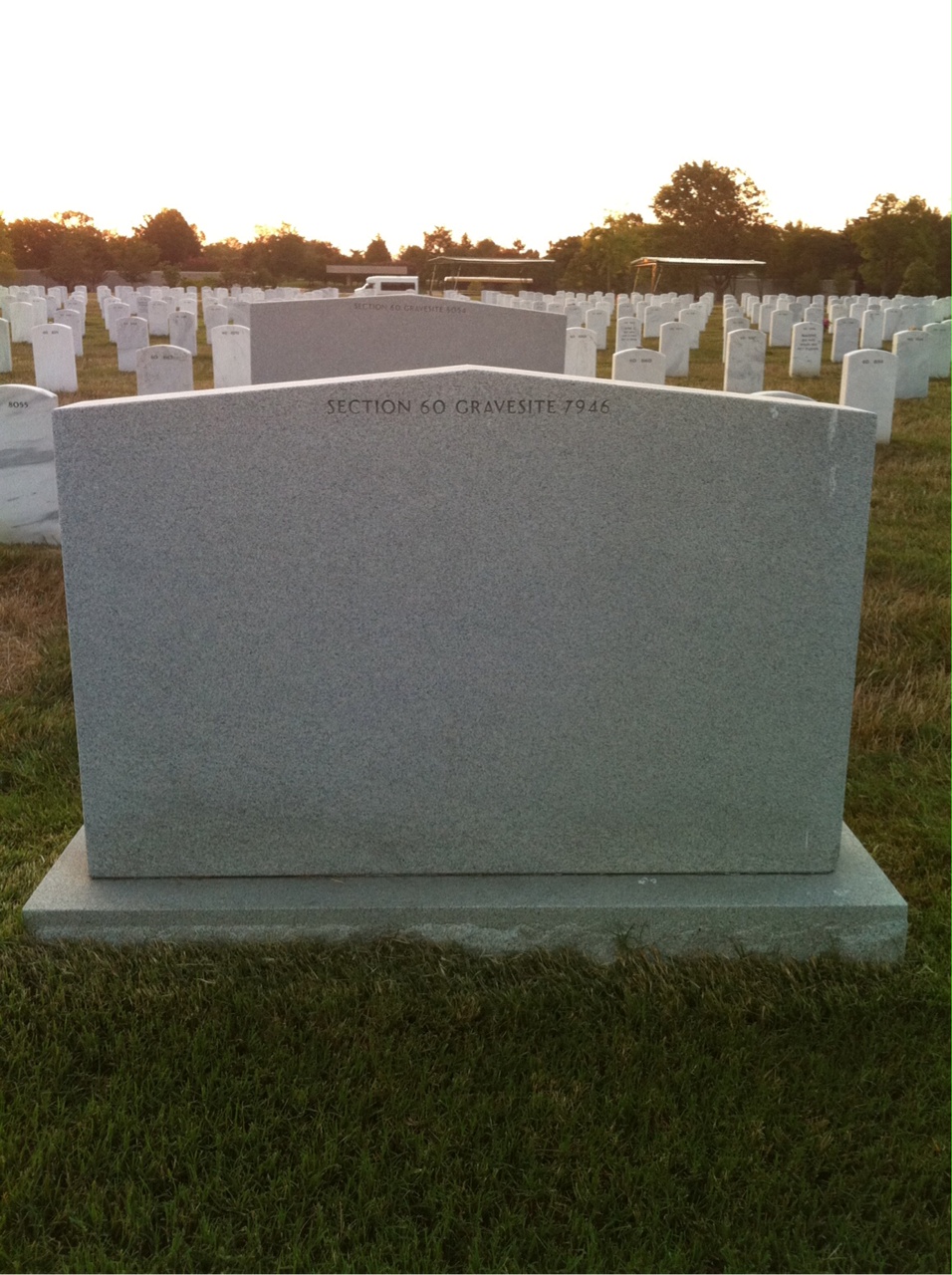 Back of headstone — Byron Durham