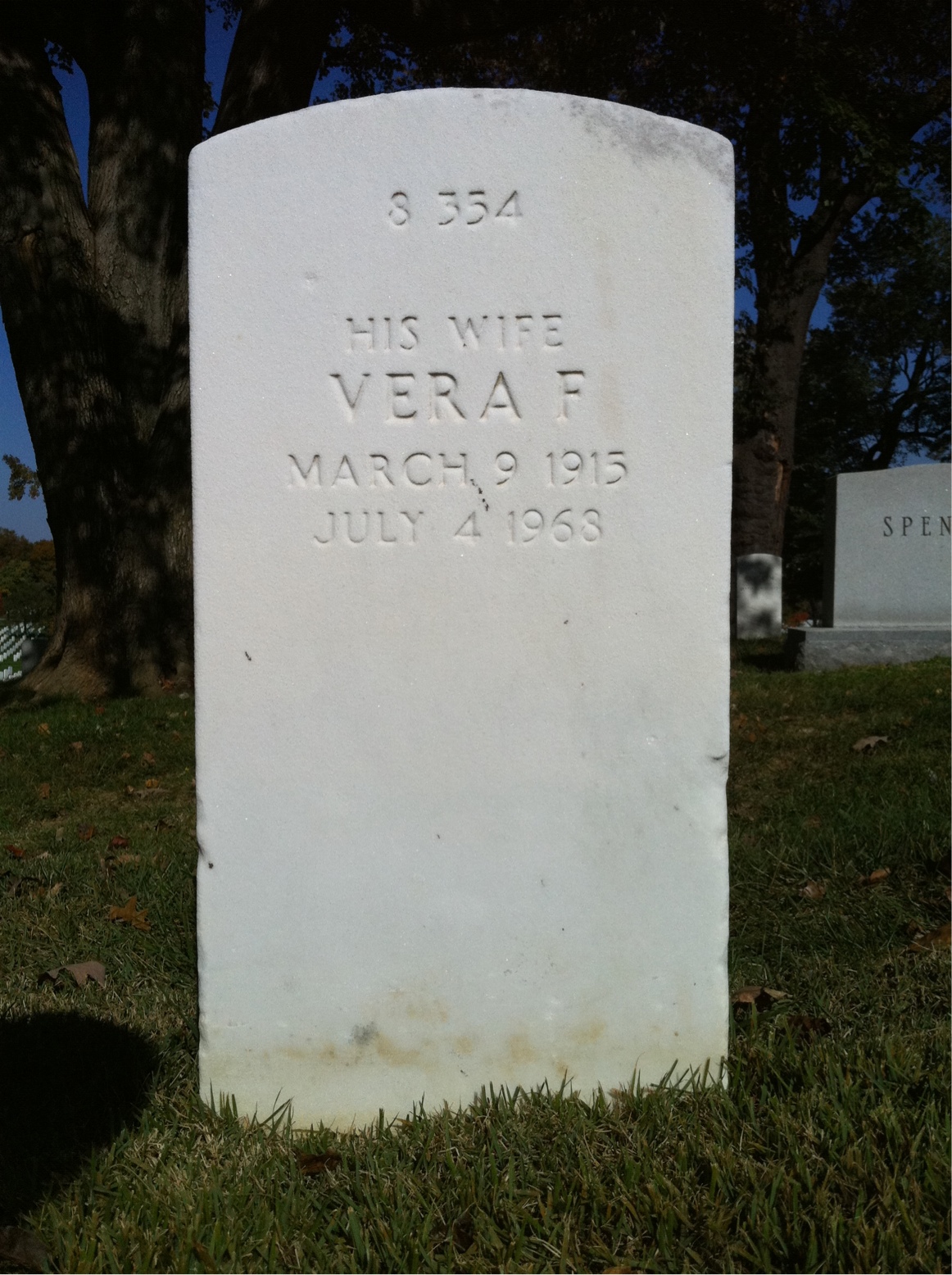 Back of headstone — Owen Conrad