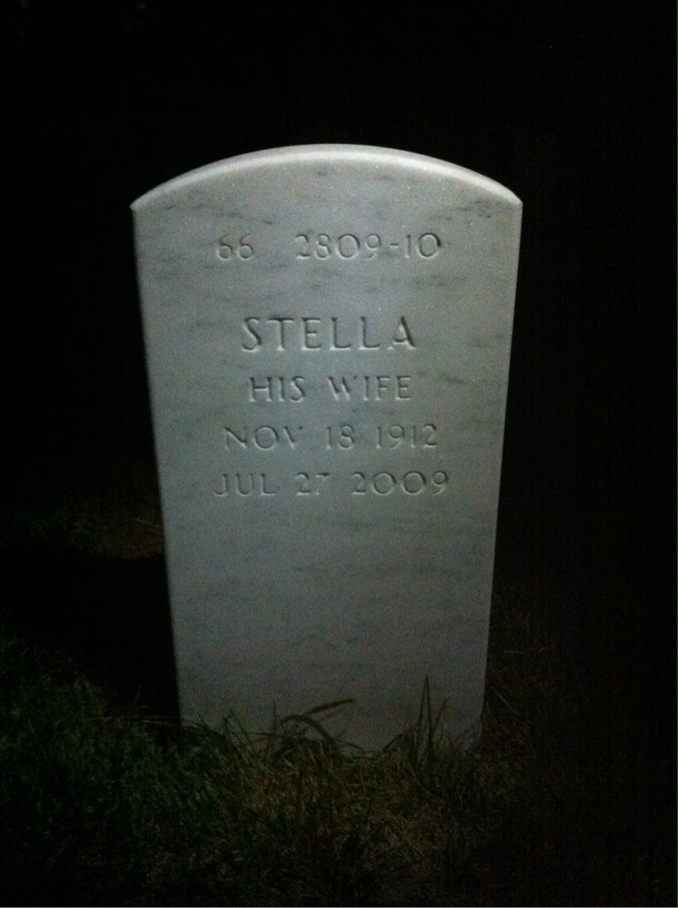 Back of headstone — John Kelshian