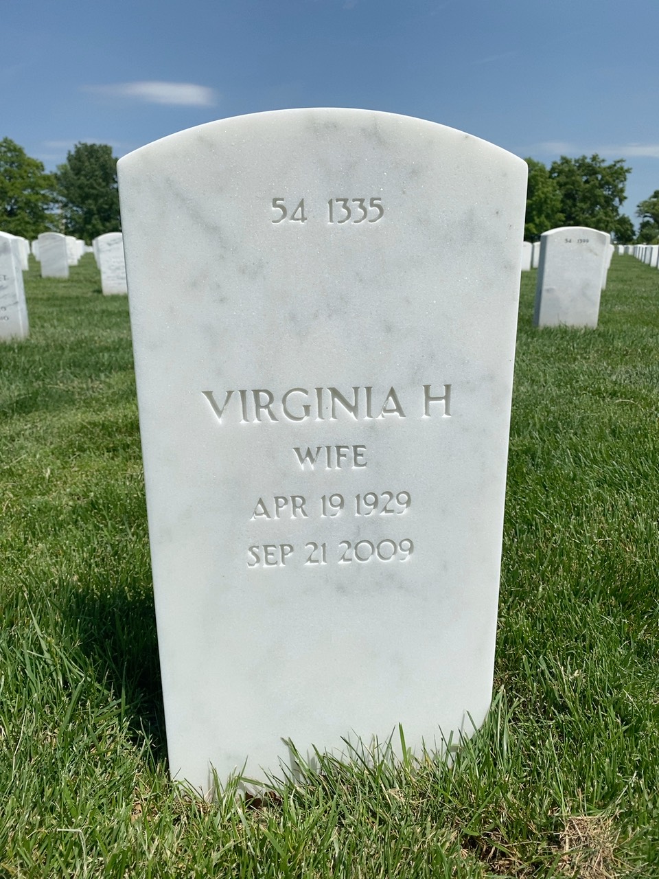 Back of headstone — Walter Diggles