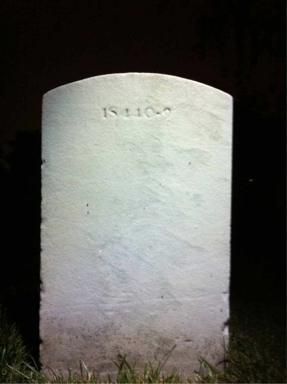 Back of headstone — Wilbur Miller