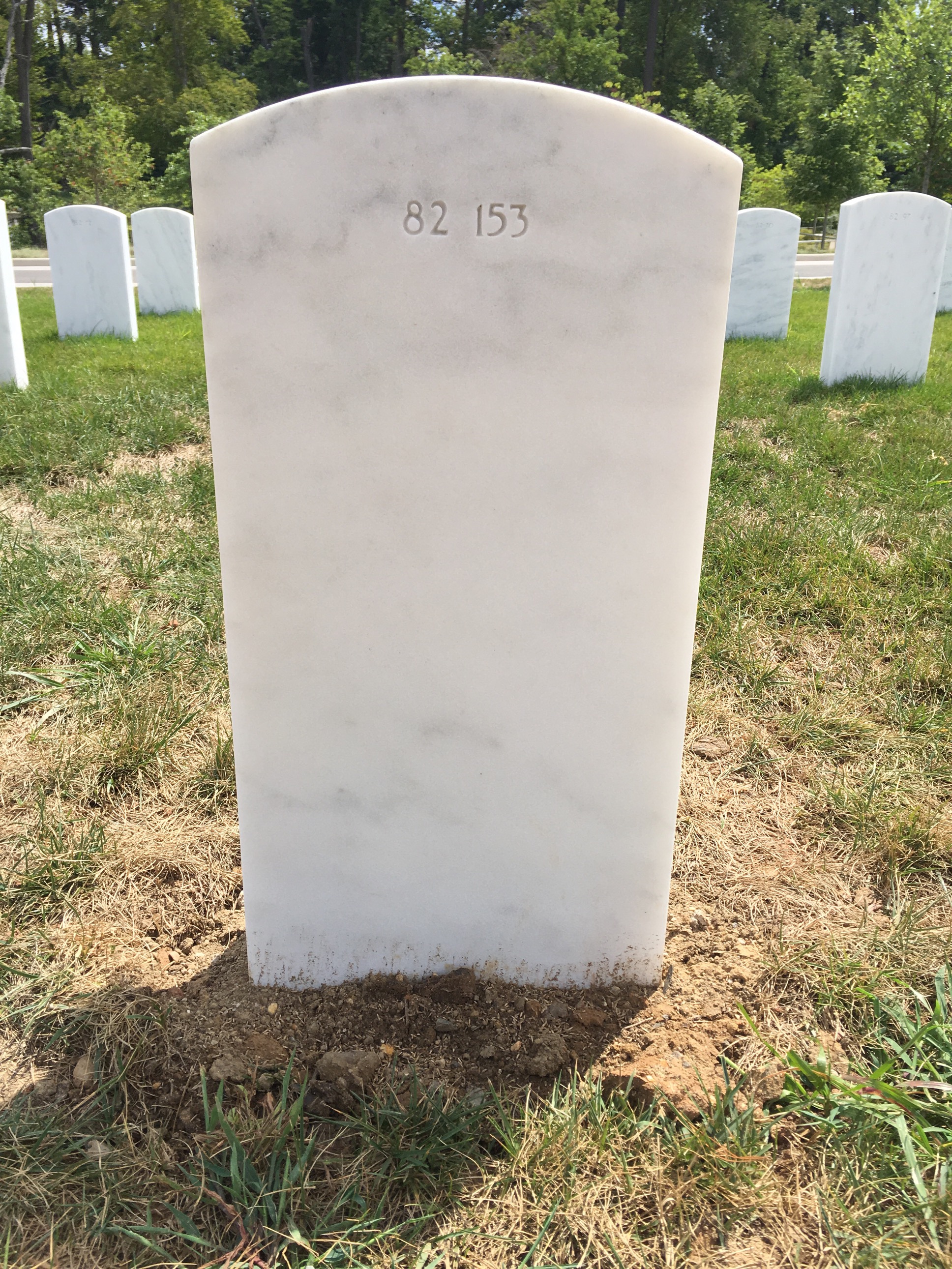 Back of headstone — Thomas Richter