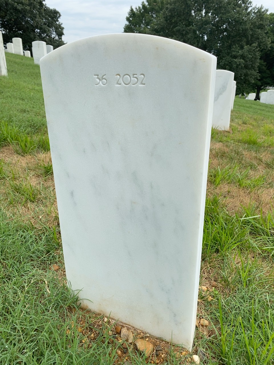 Back of headstone — Michael Mullican