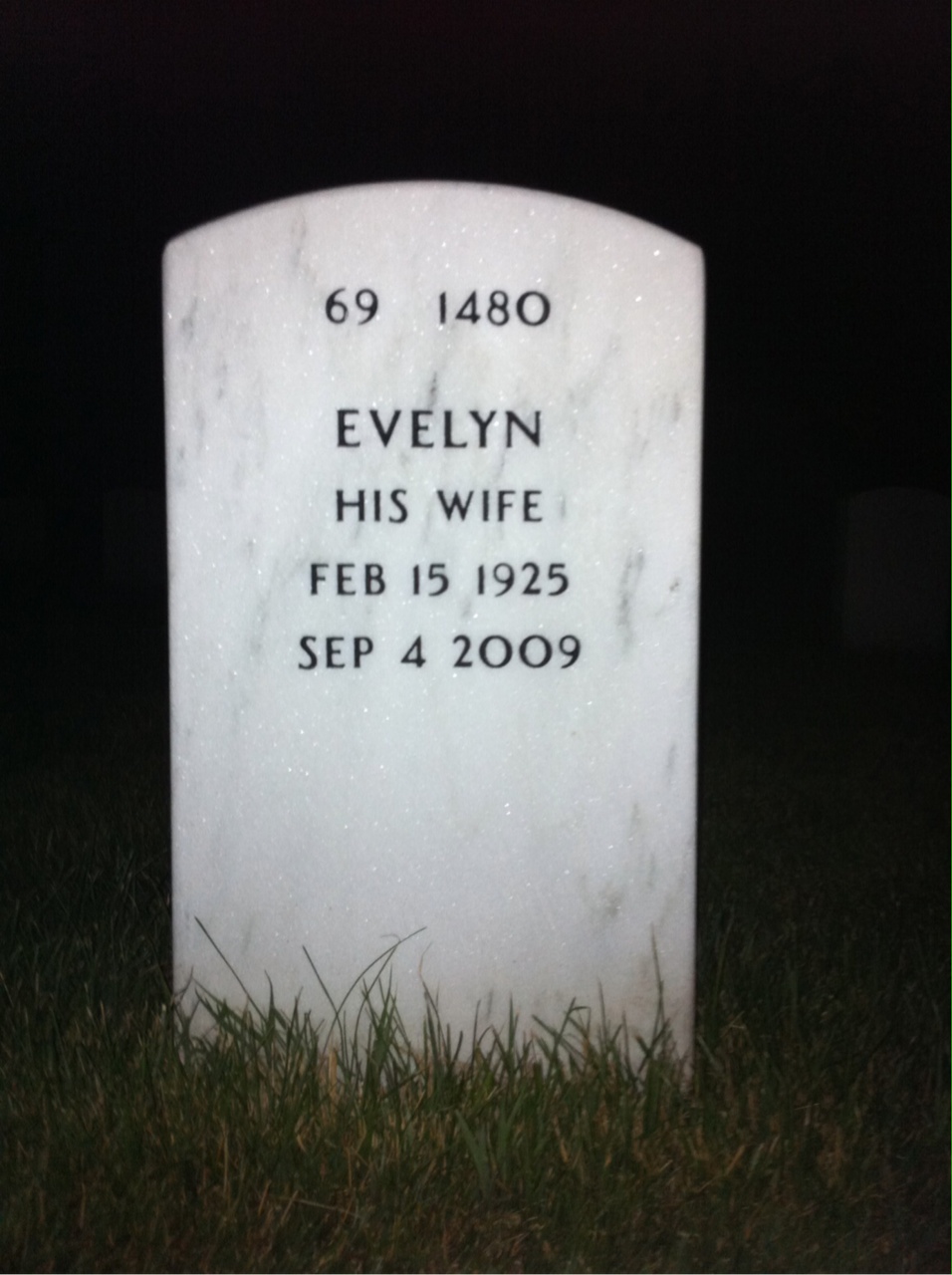 Back of headstone — Martin Mclaughlin