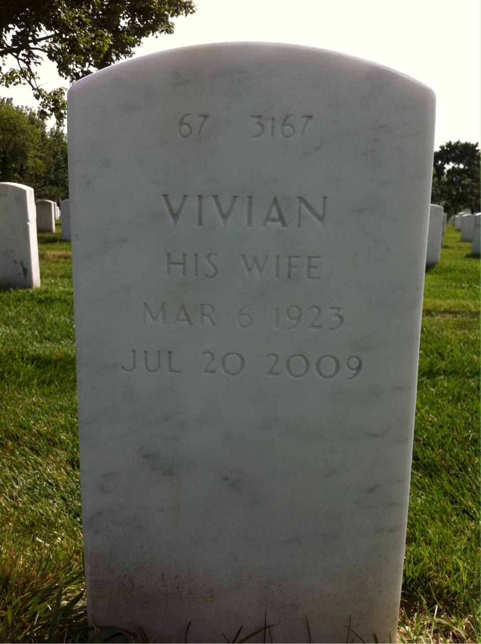 Back of headstone — Alan Pound