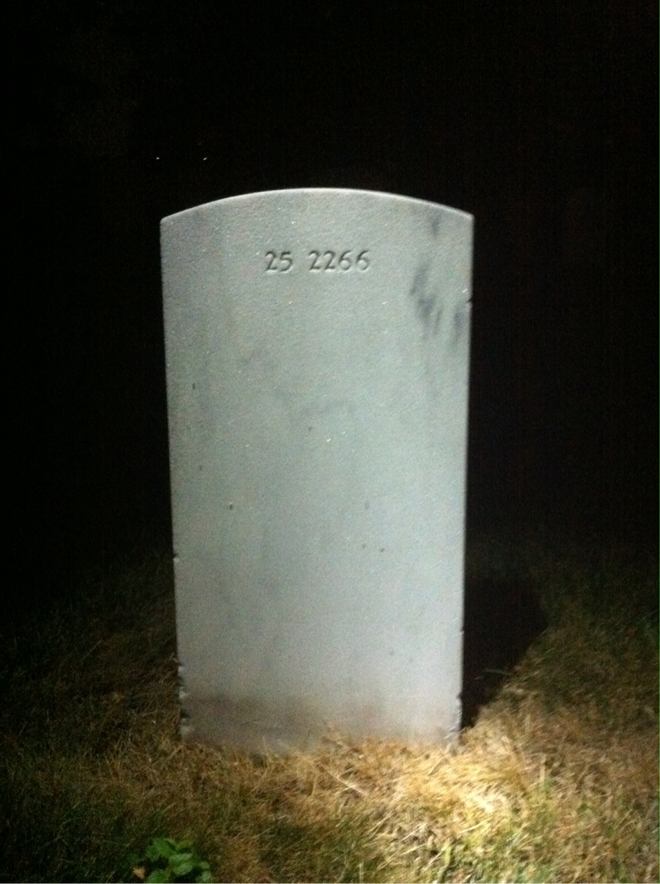 Back of headstone — Bessie Myers